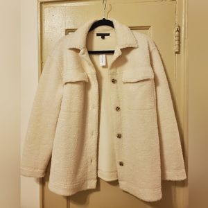 Banana Republic Teddy Shacket - Cream
